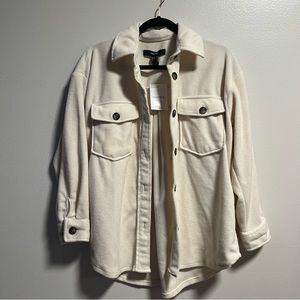 Forever 21 Fleece Button Up Shacket